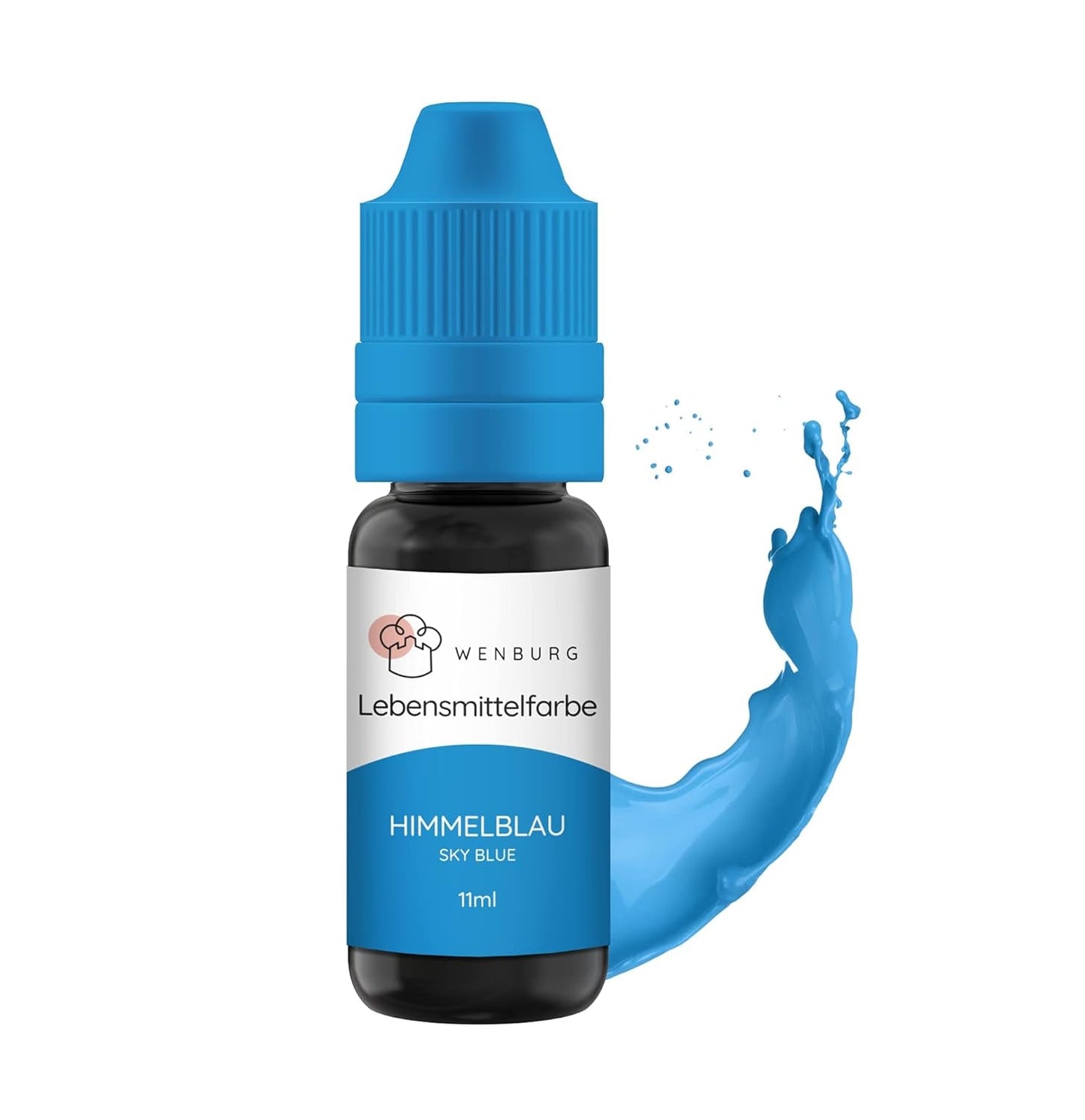 Colorante alimentare Wenburg, glitter, 11 ml, concentrato, prodotto in UE, liquido. Per colorare impasti, bevande, aromi, slime - colorante alimentare glitter oro - colorante torta oro - glitter oro