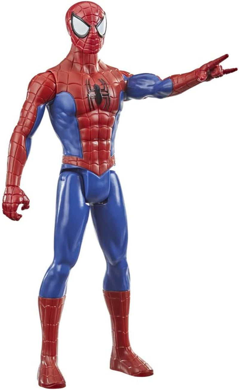 Marvel Titan Hero Series Spider-Man Action Figure Supereroe Alto 30 cm con Arti Mobili Compatibile con Altri Giocattoli di Spider-Man per Bambini 5+ Action Figure Naty Shop Single Spider-Man