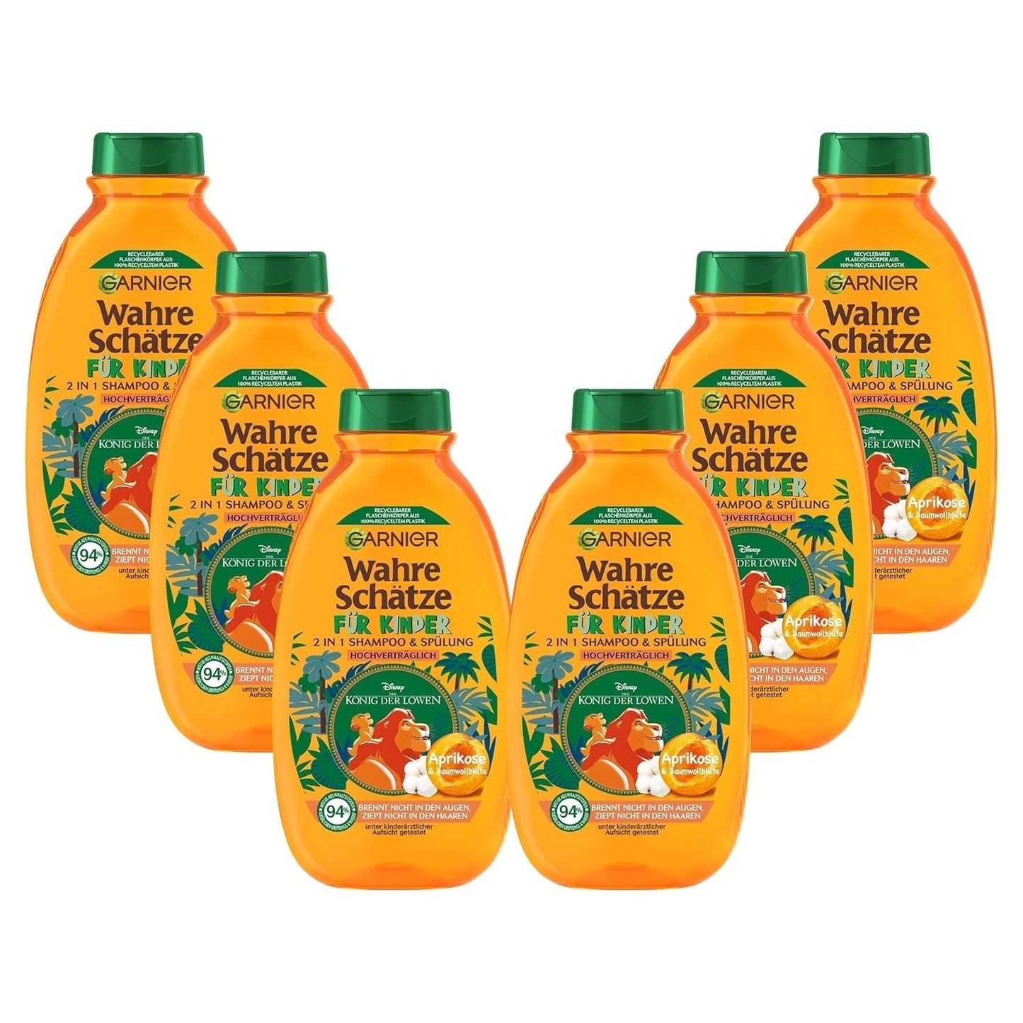 Garnier Shampoo per bambini, per capelli sensibili e facili da pettinare, con albicocca e fiori di cotone Doccia e bagno Garnier Default Title
