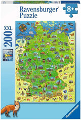 Ravensburger Puzzle per bambini - Mappa a colori della Germania - Puzzle da 200 pezzi per bambini da 8 anni in su Puzzle Naty Shop Titolo predefinito