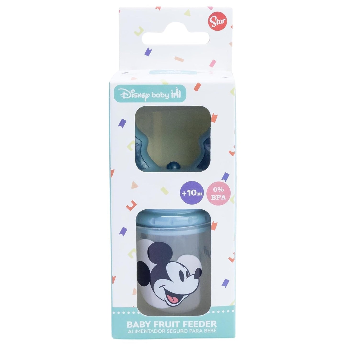 Ciuccio Tataway Disney Topolino Baby Fruit in plastica senza BPA con funzione soffocante, lavabile e riutilizzabile