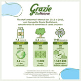Carta Igienica Grazie Natural, Econatural, 56 Rotoli, Carta Igienica Riciclata Fibrepack, 100% Ecologica, Eco-Friendly, Certificata Ecolabel e FSC Riciclata, Made in Italy