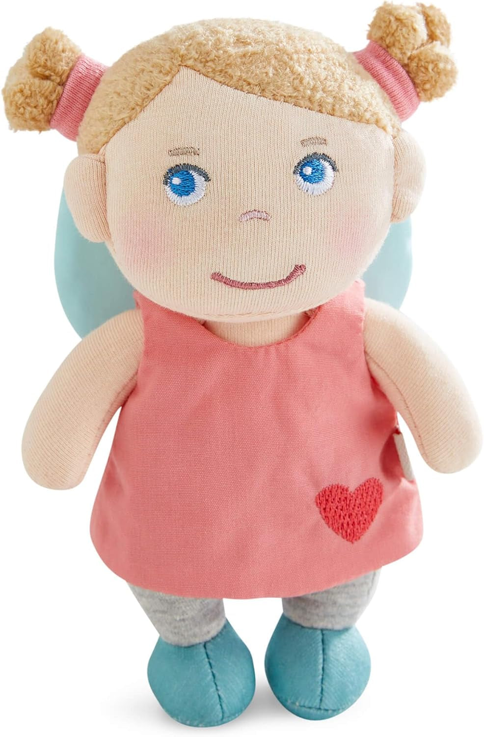 HABA Guardian Angel Lore - Soffice bambola in tessuto (15 cm), regalo di benvenuto perfetto per neonati e bambini piccoli - Lavabile a 30 °C - 2011870001