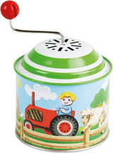 LENA 52760 Carillon girevole stabile, carillon ca. 10,5 x 7,5 cm Old Mc Donald Has a Farm Melody Scatola girevole in latta Scatola girevole in metallo Organo per 18 mesi e oltre Motivo organo Bebe Toys Naty Shop Titolo predefinito