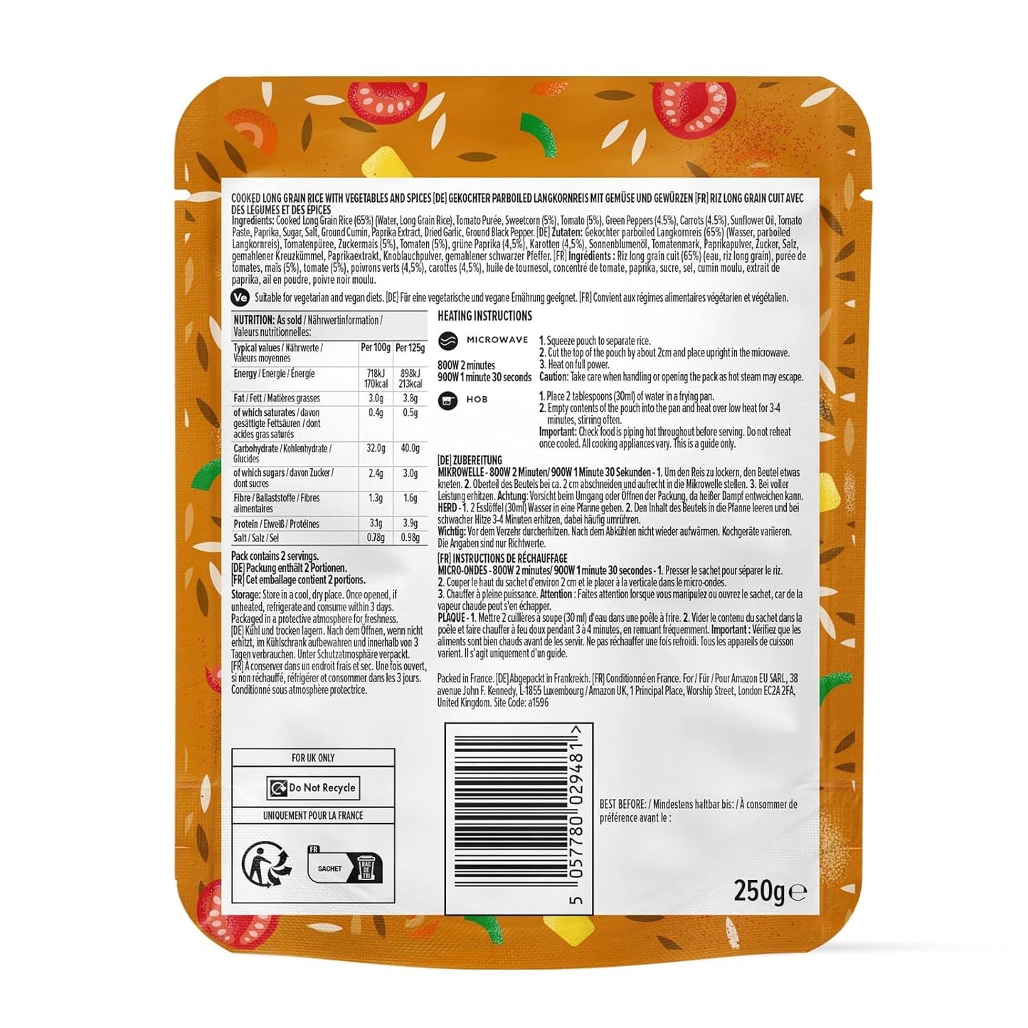 Riso alla messicana dell'Amazzonia, 250 g