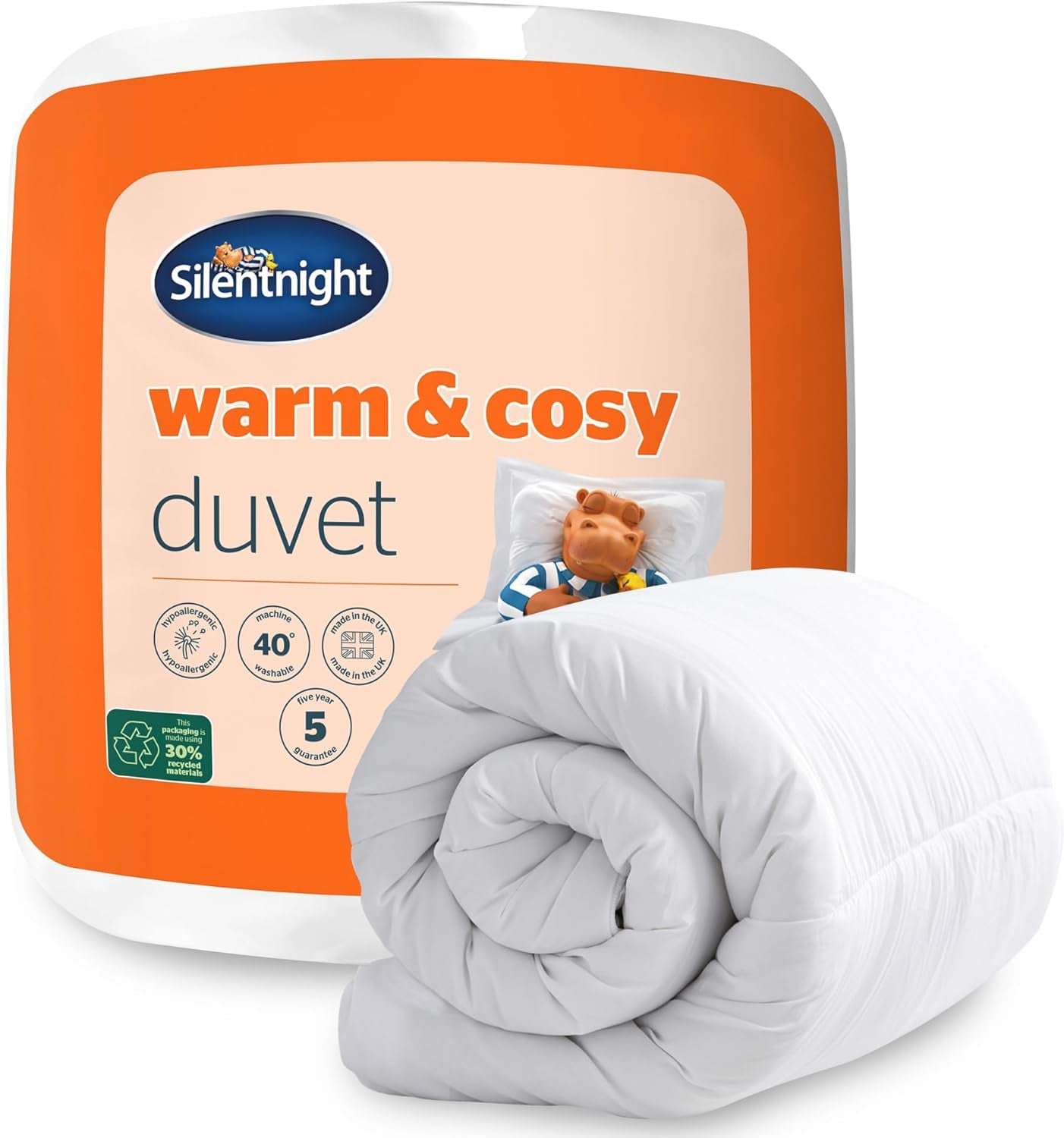 Silentnight Piumino Caldo E Accogliente - 15 Tog - Letto Singolo 135 X 200Cm Piumini e Trapunte Naty Shop Letto Singolo 15 Tog