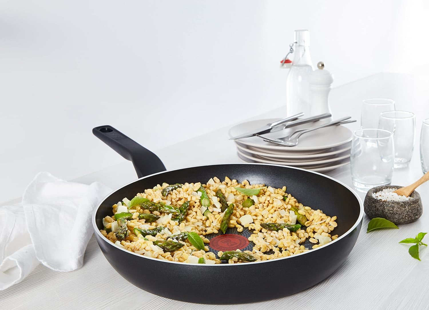 Tefal C27808 Generous Cook Pentola 32 cm, rivestimento antiaderente, fondo Thermo-Fusion, tutti i tipi di piano cottura a induzione Pentole e Padelle Naty Shop