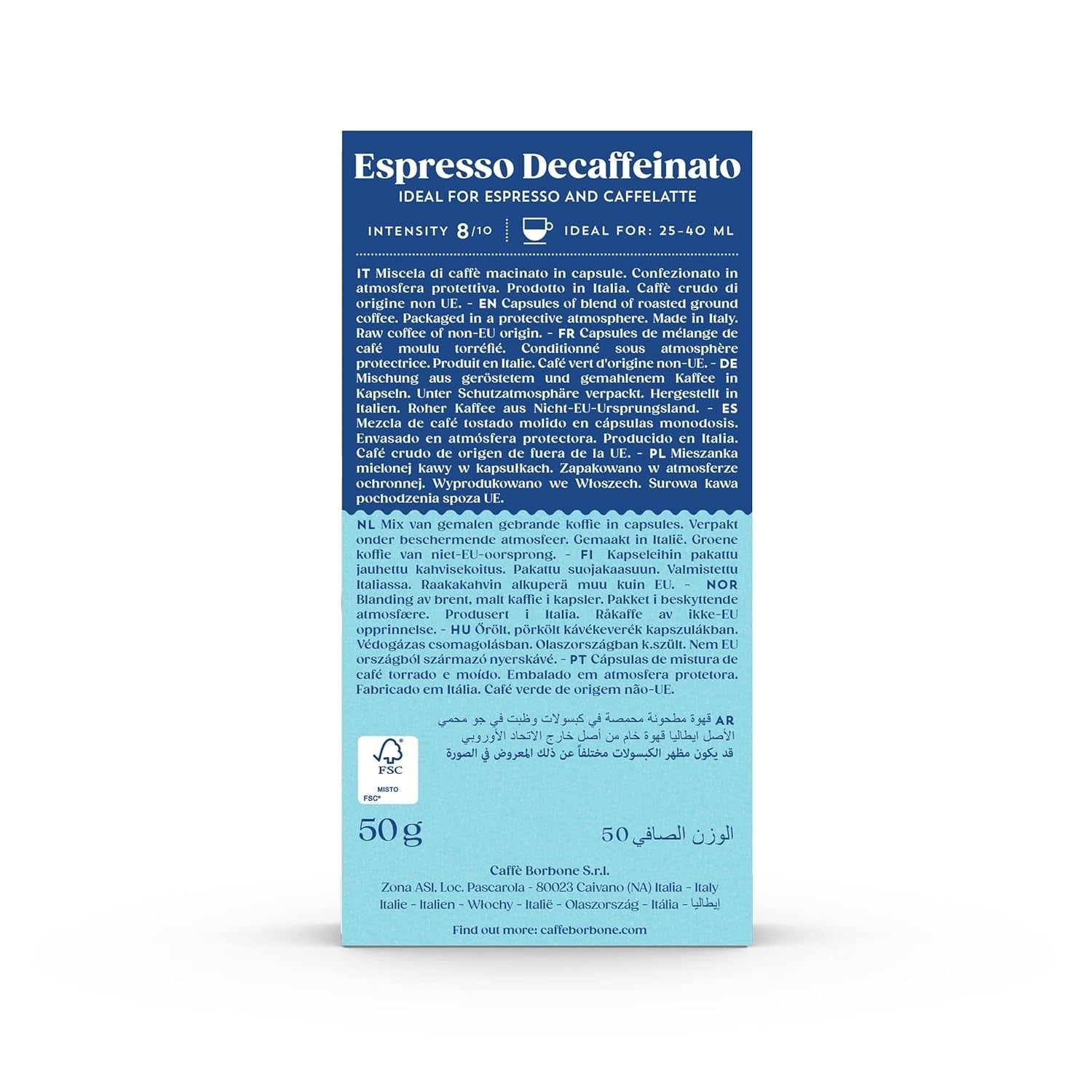 Caffè Borbone Decaffeinato - 90 capsule di caffè - cremoso e autentico - Compatibile con Nespresso®* Haushalts-Espressomaschinen