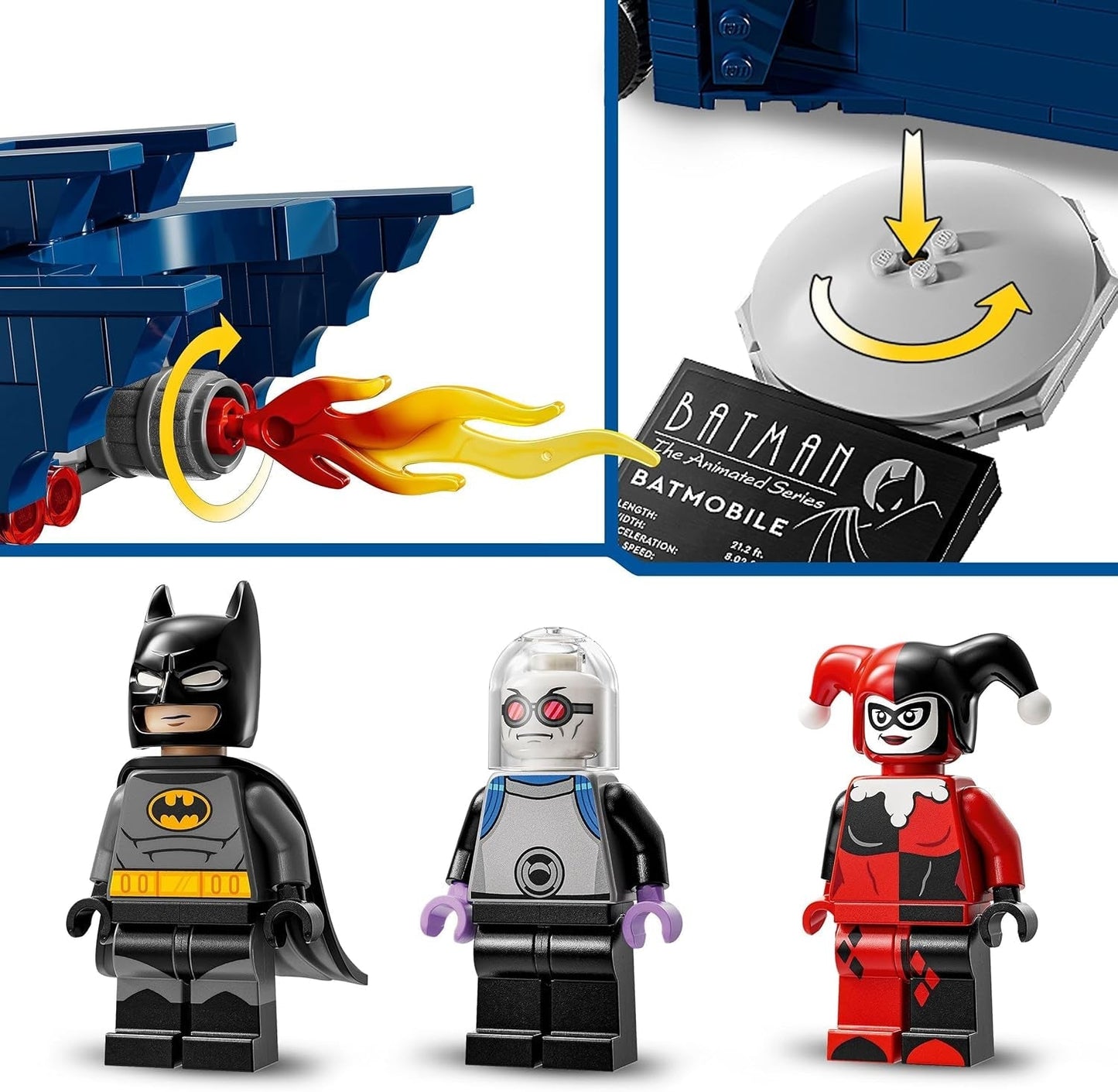 LEGO DC Batman: Batman sulla Batmobile vs. Harley Quinn e Mr Freeze Cartoon Macchinina giocattolo per bambini Regalo per ragazzi e ragazze 8 anni 76274 Set da costruzione Besuche den LEGO-Store