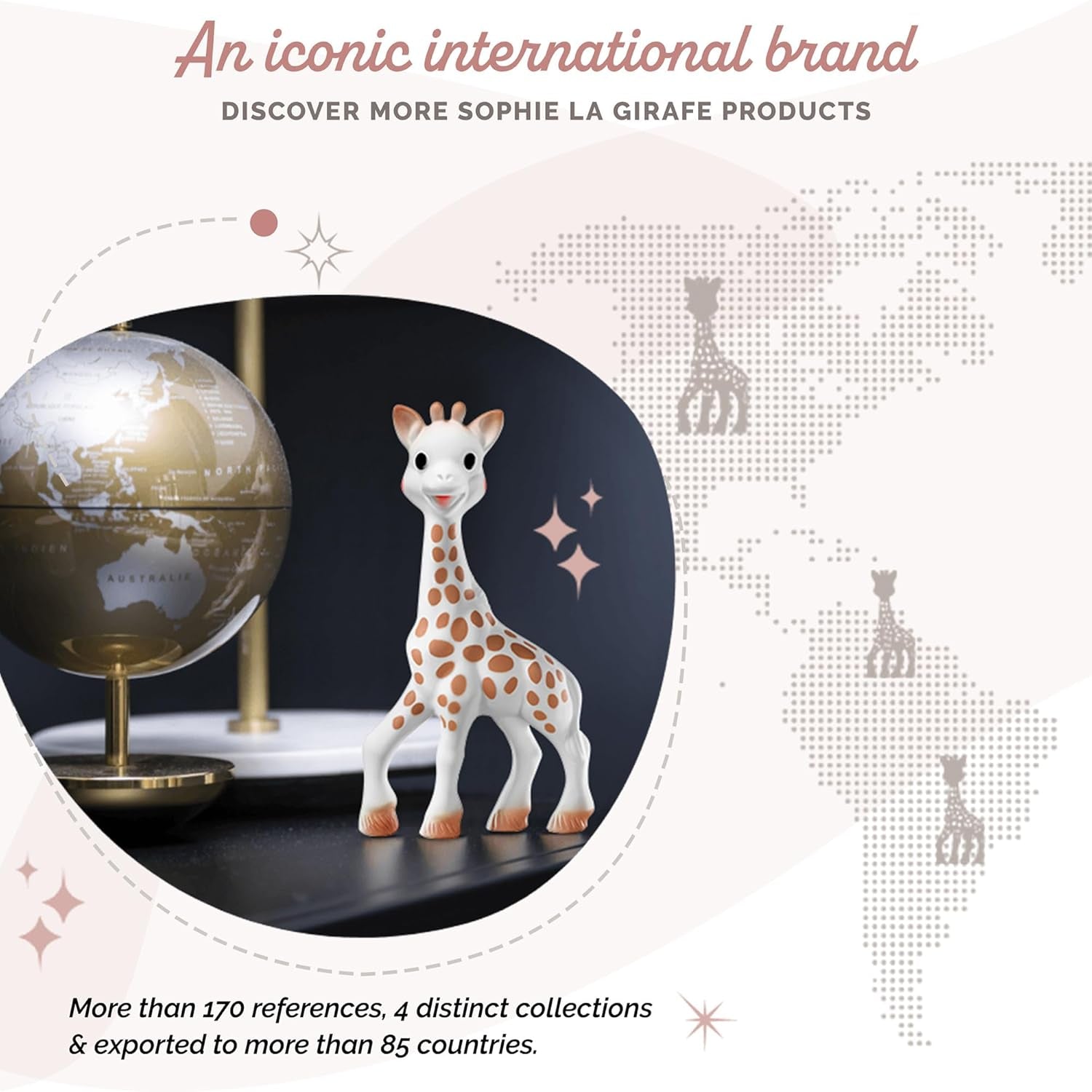 Sophie la Giraffa - Confezione regalo per bebè + Massaggiagengive - 100% gomma naturale - Set di attività per bebè - Giocattolo per l'apprendimento precoce