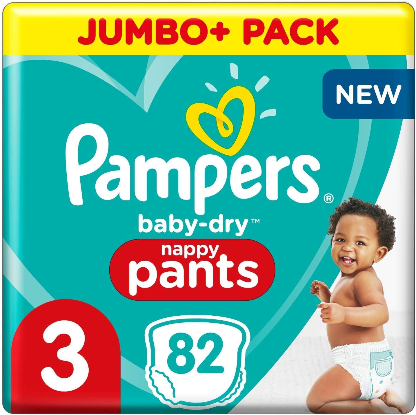 Pannolini Pampers 81657566 Pantaloni Baby-Dry, bianchi