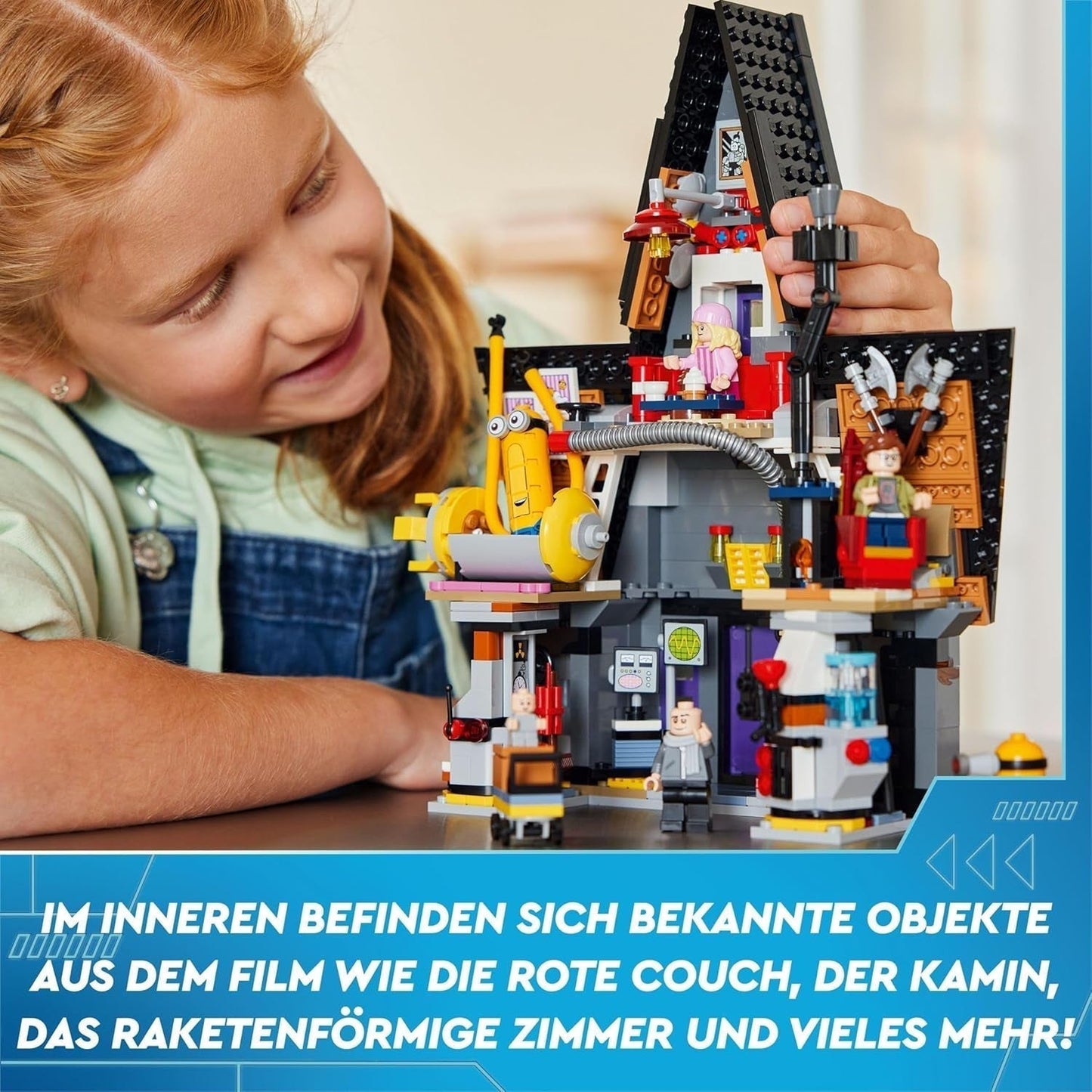 LEGO I - Semplicemente Incorreggibile 4 Villa della Famiglia di Gru e Minions I - Semplicemente Incorreggibile 4 Playset Film Giocattolo per Bambini Regalo per Ragazzi e Ragazze da 8 Anni in su 75583 Set da Costruzione Beuche den LEGO-Store