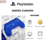 Mondo dei personaggi: cuscino a forma di controller PlayStation con licenza ufficiale, design portatile, cuscino in peluche imbottito | Perfetti per la camera da letto o l'arredamento del gioco, i cuscini standard blu Naty Shop