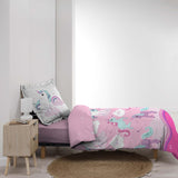 Lenzuola unicorno con federa, Lenzuola in cotone - bambini Naty Shop
