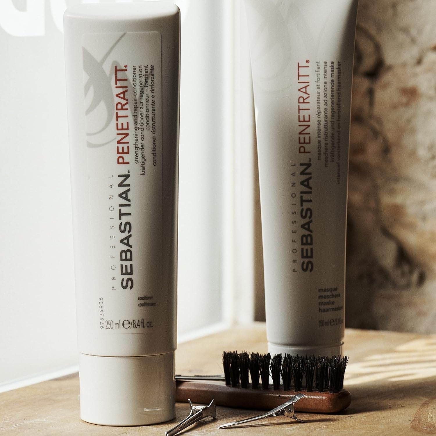 SEBASTIAN PROFESSIONAL PENETRAITT - Maschera riparatrice per capelli rigenera i capelli danneggiati (150 ml) - cura profonda per capelli danneggiati e scoloriti - ripara e rinforza Naty Shop Hair Mask