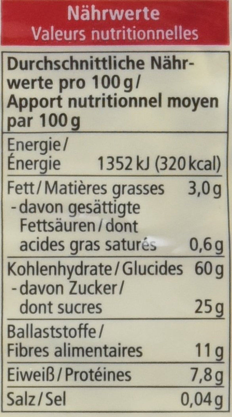 Muesli con frutta biologica, 750g