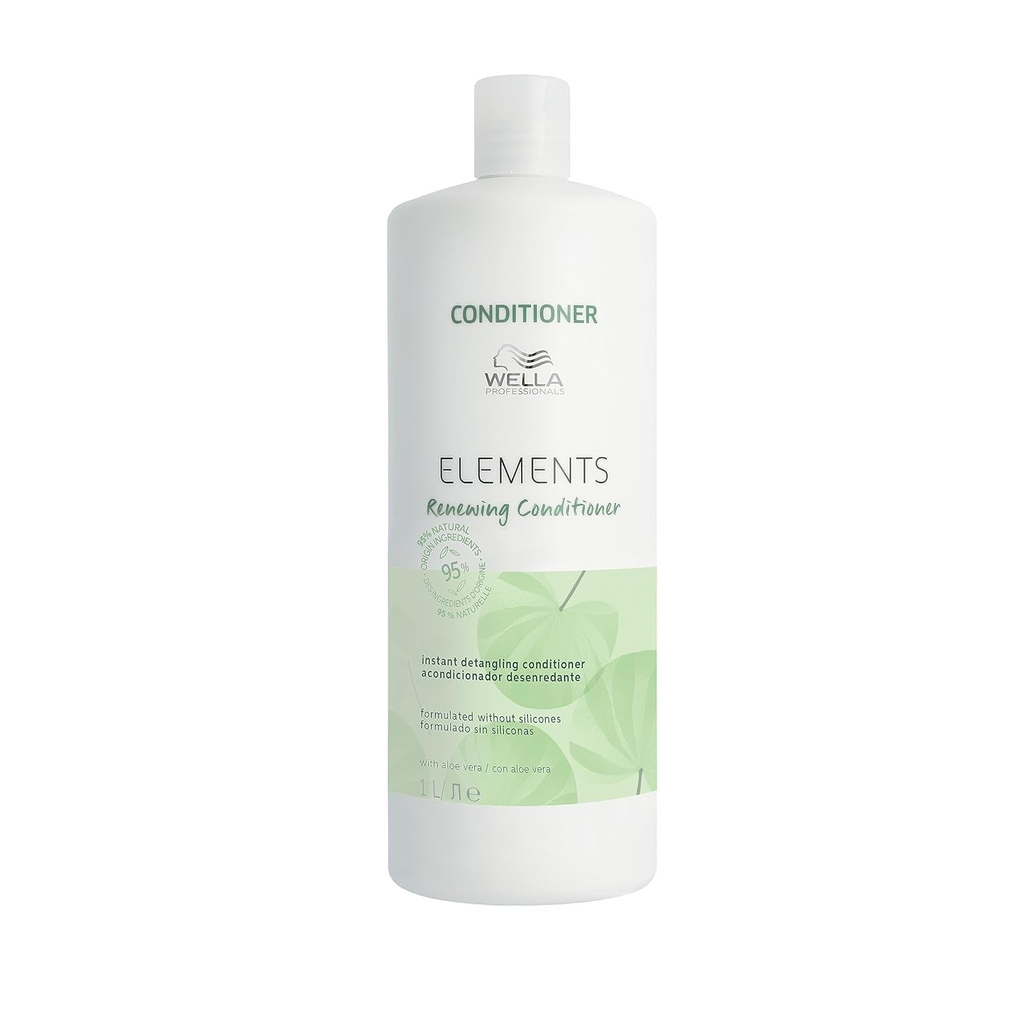 Wella Professionals Elements - cura naturale per capelli secchi, danneggiati e cuoio capelluto sensibile - balsamo, maschera e spray senza risciacquo con antiossidanti ed essenza di oliva Maschera per capelli Naty Shop Conditioner 1 litro