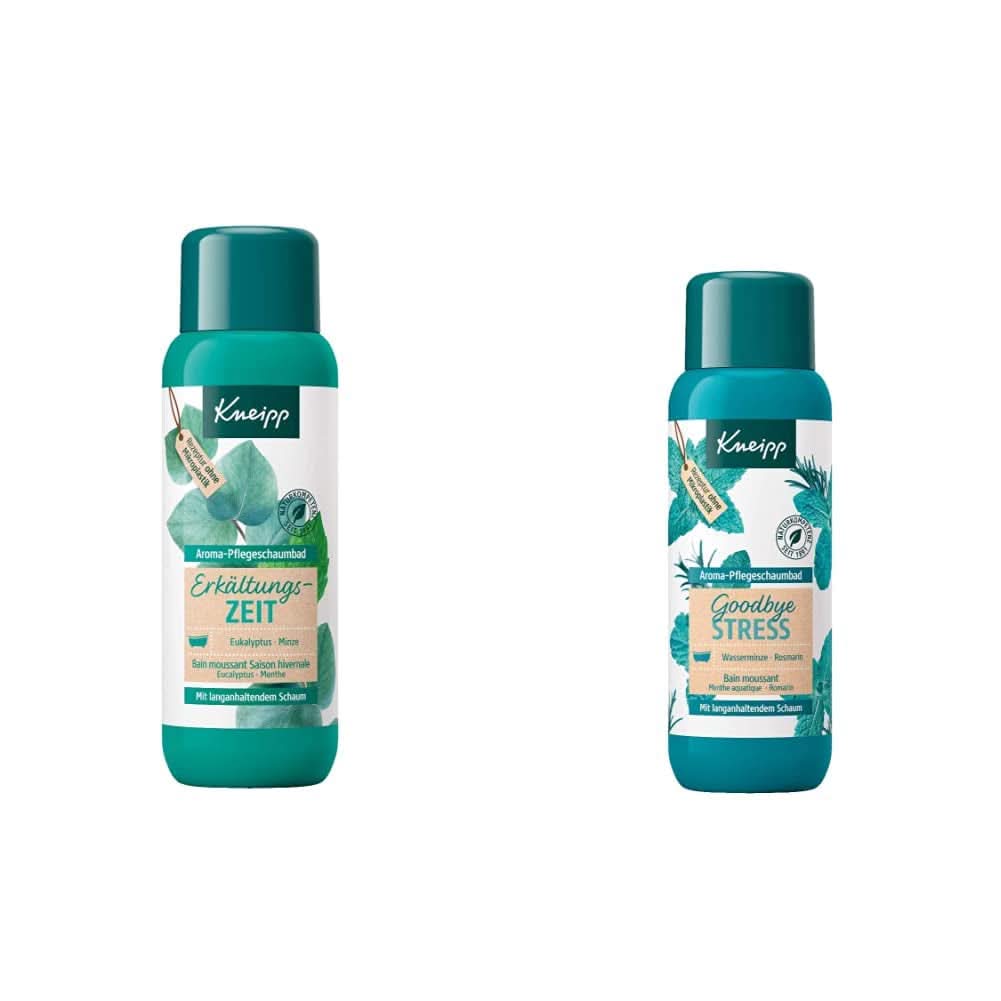 Kneipp Aroma Bagnoschiuma Stagione Fredda, additivo da bagno con oli essenziali naturali di eucalipto e menta, 400 ml Doccia e Bagno Naty Shop Addio Antistress Bagnoschiuma