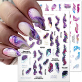 Adesivi per unghie in marmo 6 colori adesivi autoadesivi argento bronzer adesivi per unghie in marmo sbocciato Adesivi per unghie in marmo 3D accessori di design adesivi per nail art set di adesivi per unghie lamina per unghie