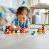 LEGO DUPLO Disney 10941 Treno di compleanno di Topolino e Minnie, trenino giocattolo con torta e palloncini, regalo per bambini dai 2 anni in su Set da costruzione Besuche den LEGO-Store