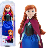 Mattel Disney Princess Anna bambola, bambola La Regina dei Ghiacci, capelli pettinati, cellulare, in tuta da viaggio, berretto staccabile, regali Disney, giocattolo di 3 anni, HLW49 Naty Shop Cap Dolls