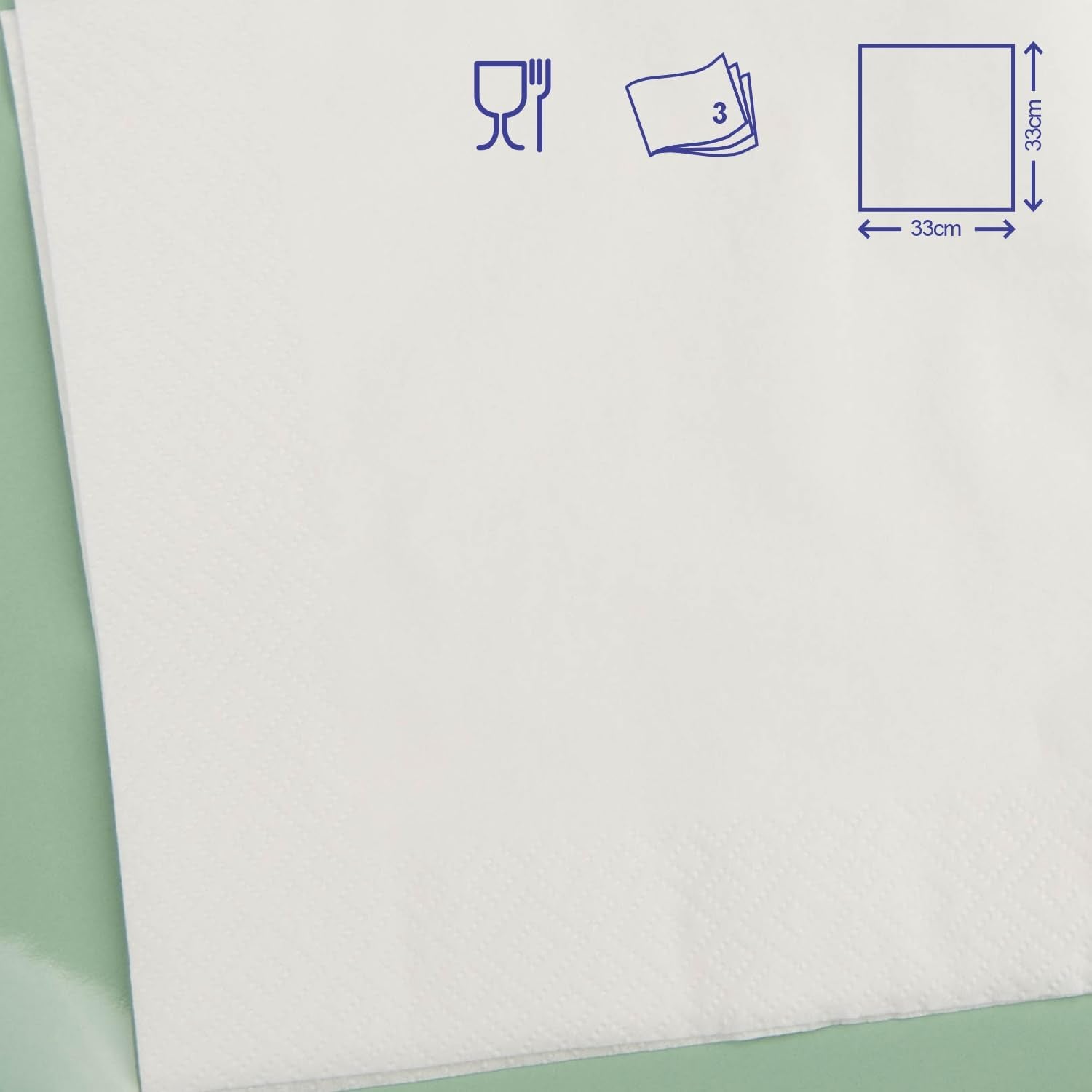 Tovaglioli di carta Renova, decorazioni da tavola, 50 tovaglioli Premium, 3 veli