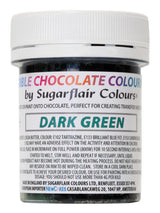 Colorante alimentare Sugarflair Chocolate Colorante alimentare per cioccolato verde fondente - Burro di cacao biologico colorato, colorante per colorare il cioccolato, praline - 35g
