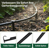GARDENIX AquaPIN Ancoraggio per Tubo da Giardino, 50 Pezzi, Picchetto da Terra, Ancoraggio di Fissaggio per Tubo Gocciolante, Tubo di Irrigazione, Forcella di Collegamento
