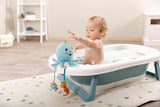 Giocattolo da bagno Octily 18x14 cm incl. 3 personaggi in confezione regalo 23,5x17x13,5 cm blu - giocattolo con elementi di presa - giocattolo da bagno per bambini da prendere e giocare Baby Toys Naty Shop