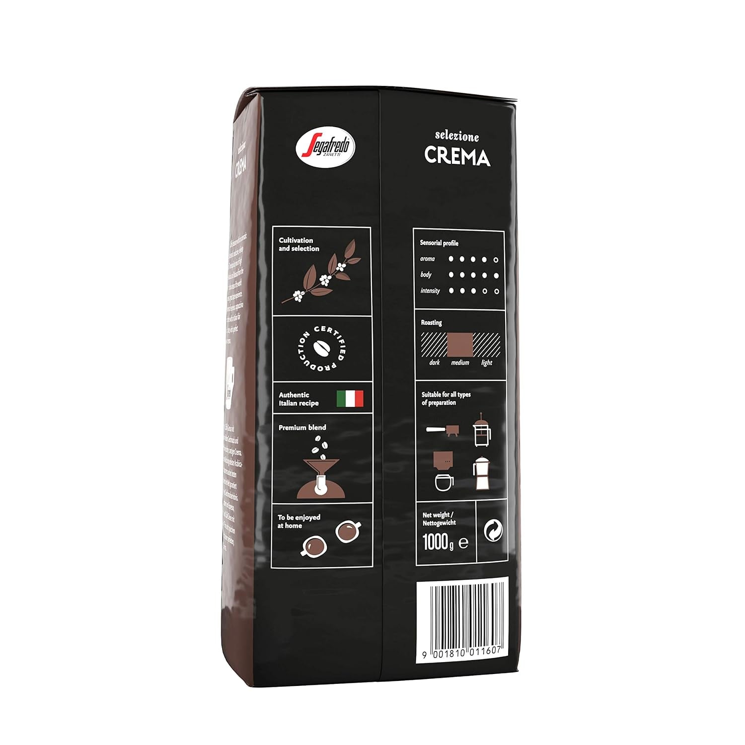 Segafredo Zanetti Selezione Crema di Fagioli, conf. da 6 (1 x 1 kg)