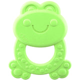 Chicco ECO+ Anello da dentizione Rana, Anello da dentizione per neonati con punte, In morbida bioplastica, Giocattolo da dentizione per neonati e bambini da 3 a 18 mesi
