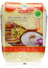 Riso profumato Aroy-D, riso 100% a chicchi lunghi, 1 confezione (1 x 2 kg)