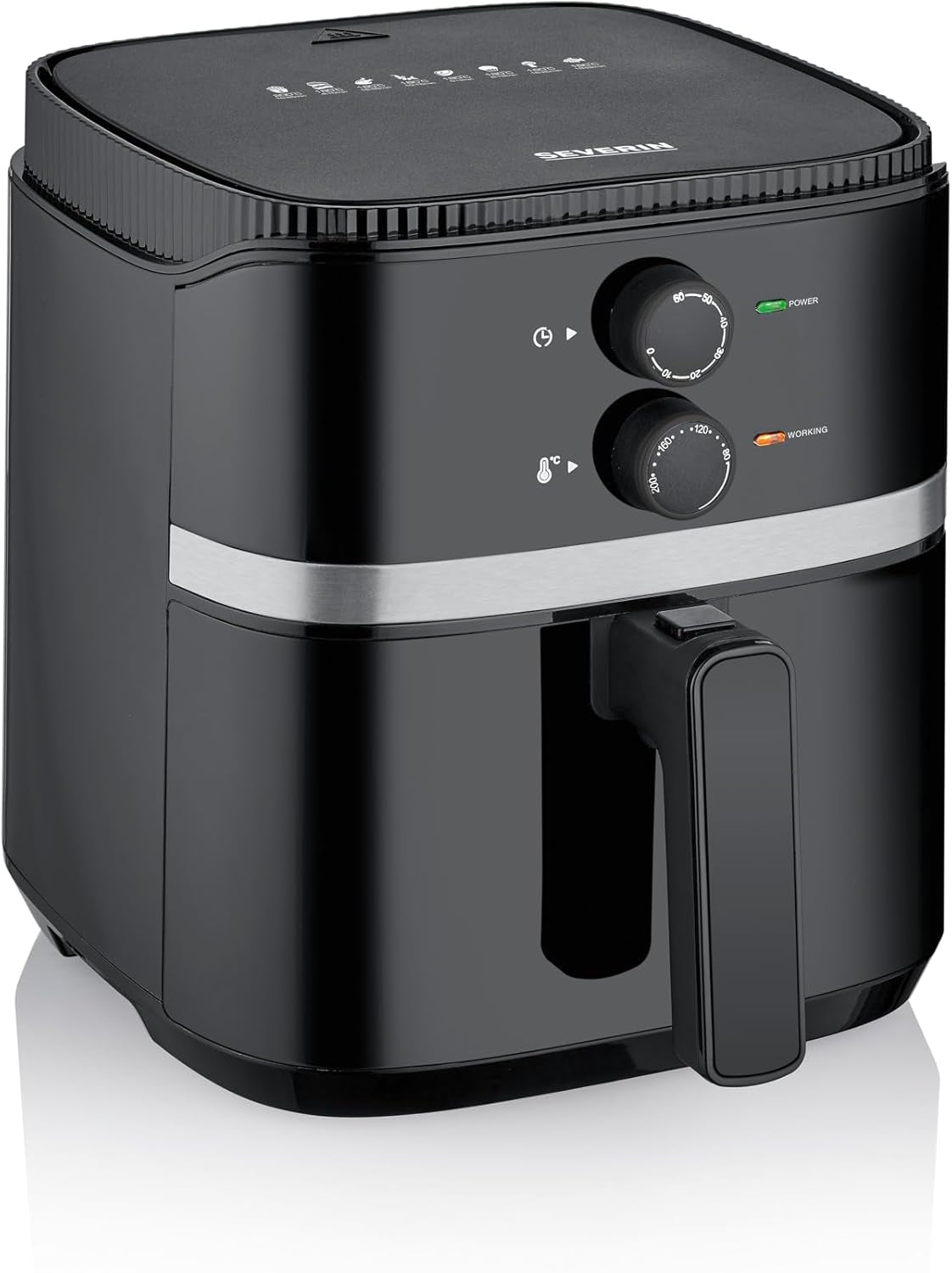 SEVERIN Friggitrice doppia ad aria calda con camera di cottura 2 X 3,8 L, 8 programmi automatici Elettrodomestici Naty Shop 5 Litri Garkorb