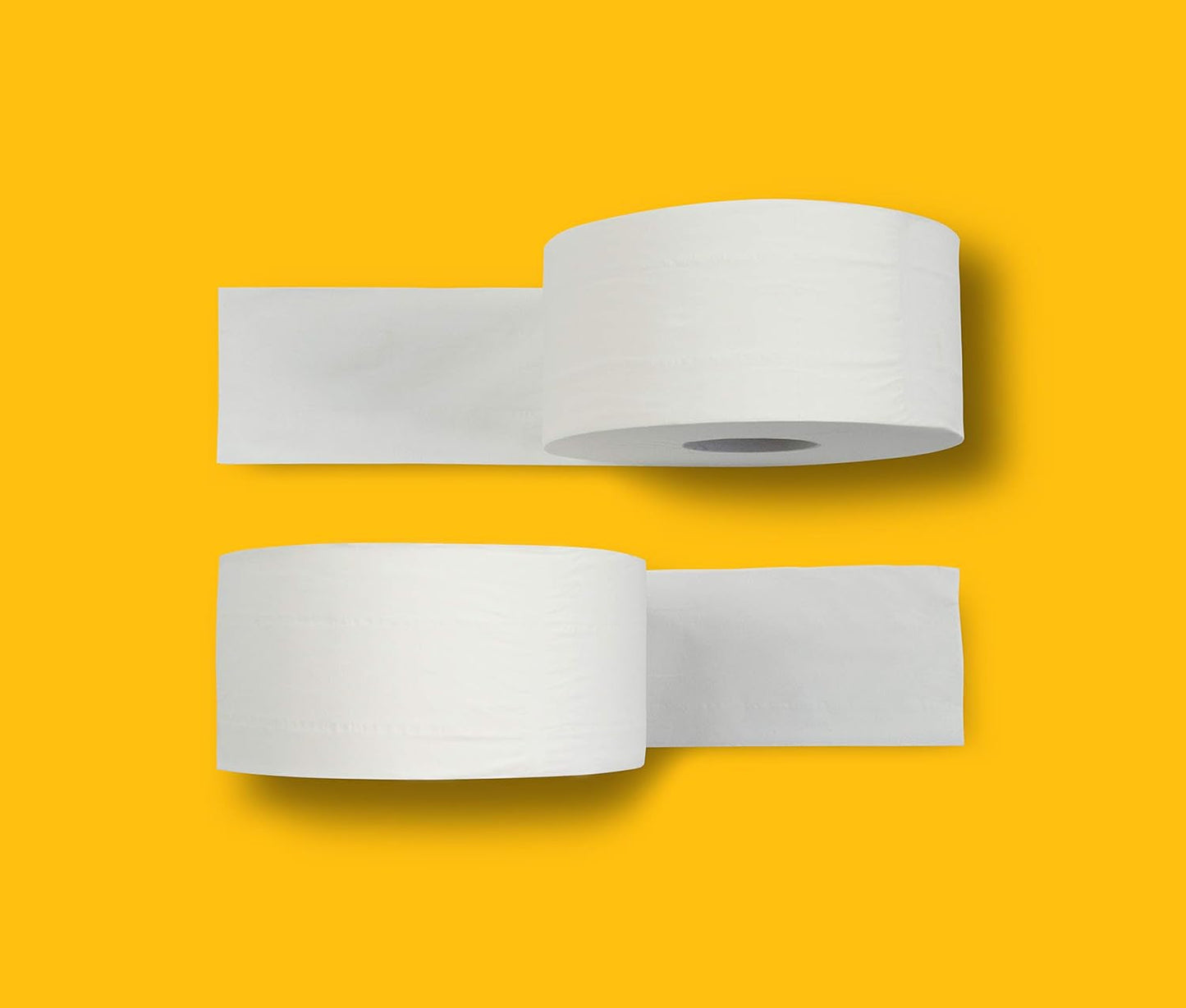 Carta igienica Amazoncommercial Mini Jumbo, senza profumazione, 2 veli, 6684 pezzi, 1 confezione da 12 rotoli, 557 fogli per rotolo, dimensioni foglio: 30,5 x 9 cm, bianco, compatibile con dispenser T2