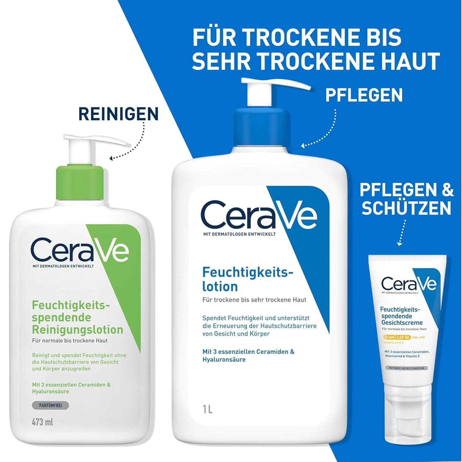 Cerave Lozione idratante per corpo e viso, 1 litro Cosmetici e Beauty Naty Shop