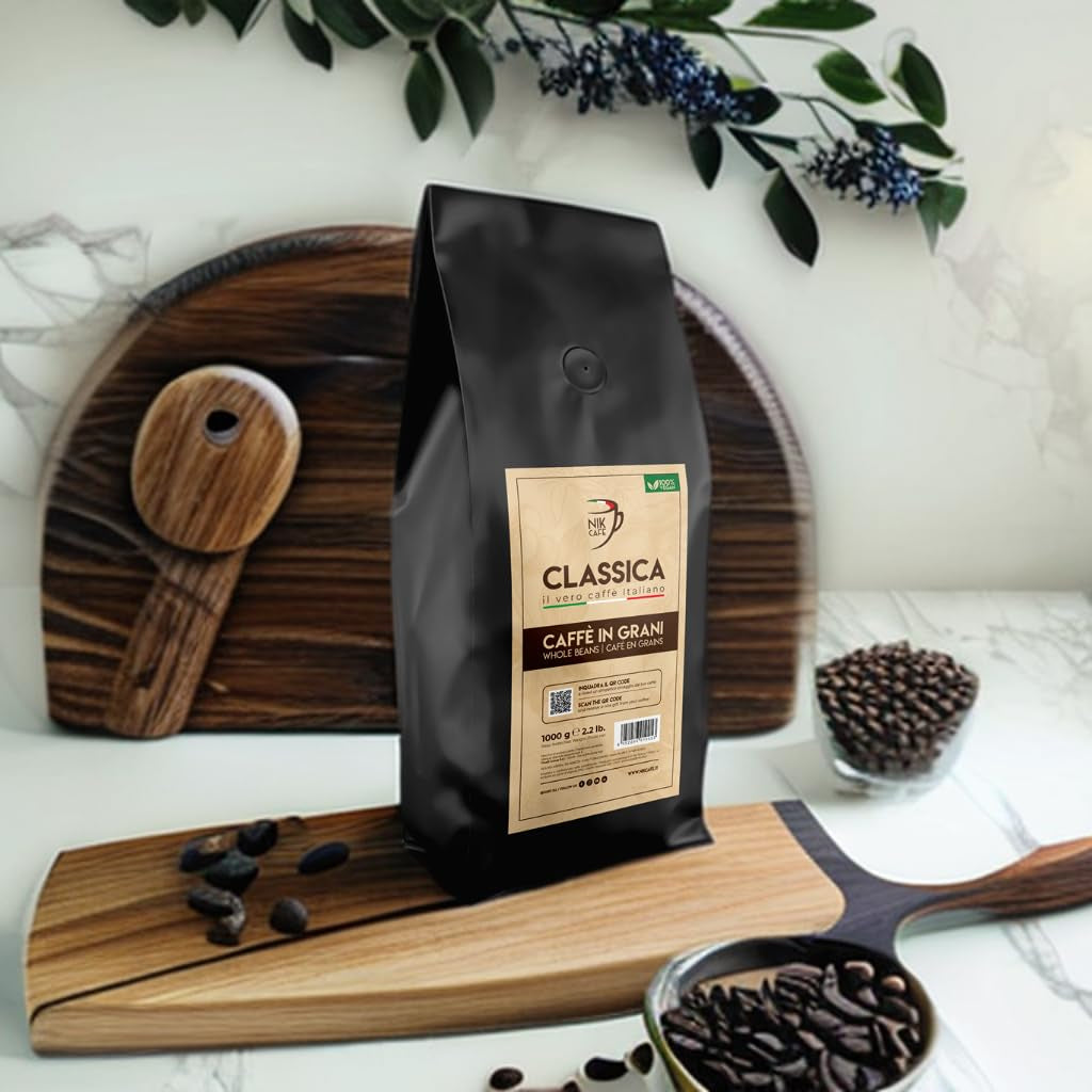 NIK CAFE' – Miscela Classica – caffè in grani tostati. Sua Eccellenza, quello robusto. Robusto al 100%.