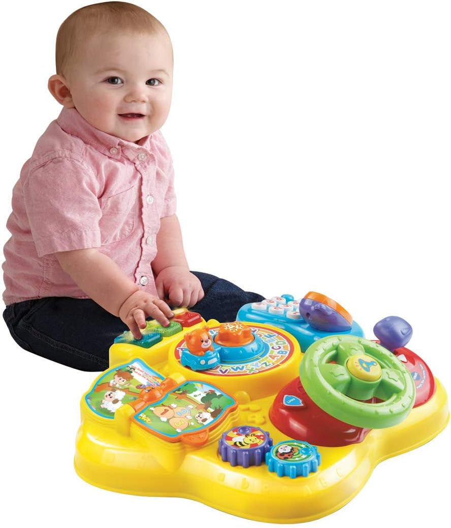 Vtech Baby Adventure Play Table - Tavolo da gioco colorato con 6 campi da gioco ed elementi interattivi - Impara colori, numeri, animali, musica e forme attraverso il gioco - Per bambini dai 12 ai 36 mesi Baby Toys Naty Shop