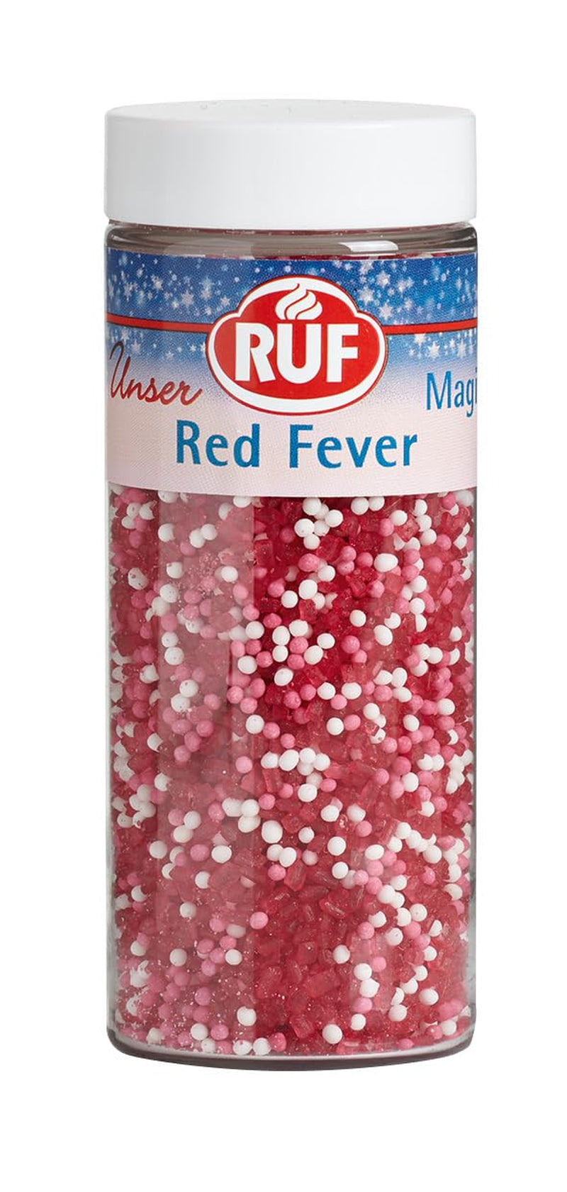 Decorazioni Di Lenticchie Al Cioccolato RUF Love Chocolate, realizzate con finissimo cioccolato al latte con una croccante e colorata glassa di zucchero, 75g per scatola