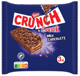 Nestlé CRUNCH Milk Bar, barretta di cioccolato croccante con cioccolato al latte e cereali, 1 confezione (3 x 33 g)