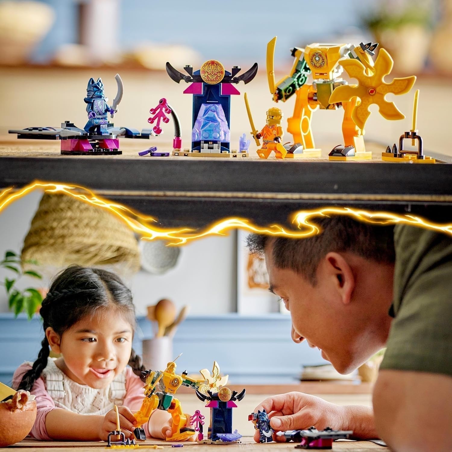 LEGO NINJAGO Mech da battaglia di Arin, giocattolo Ninja per bambini dai 4 anni in su Con personaggi Incl. IVA. Arin con mini katana, action figure e mech, piccolo regalo per ragazzi e ragazze 71804 Set da costruzione Besuche den LEGO-Store