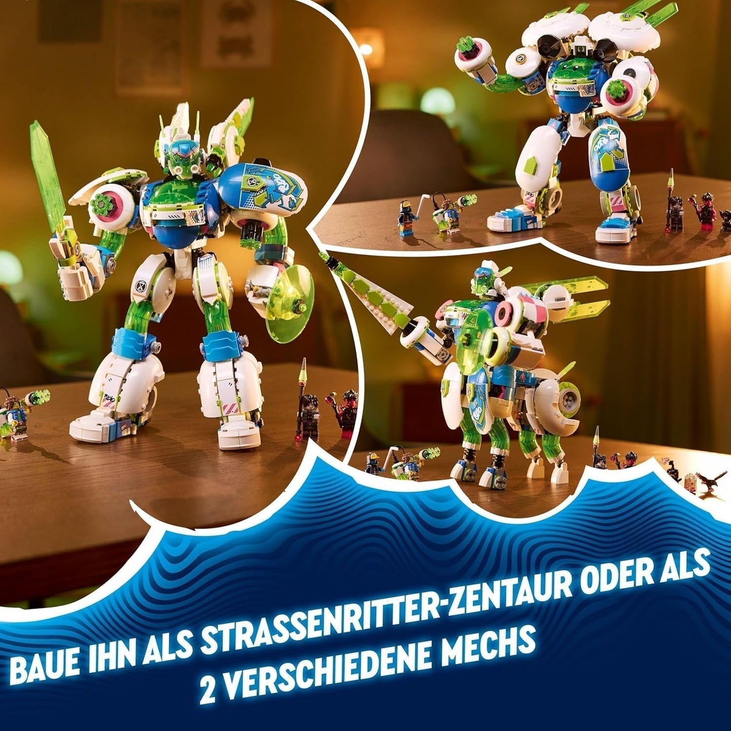 LEGO Dreamzzz 3-in-1 Mateo e Z-Blob Il Cavaliere Mech Set da gioco con mattoncini per ragazzi e ragazze di 10 anni Regalo per bambini Fantasy Set 3 Ways Robot Adventure Toy 71485 Set da costruzione Beuche den LEGO-Store