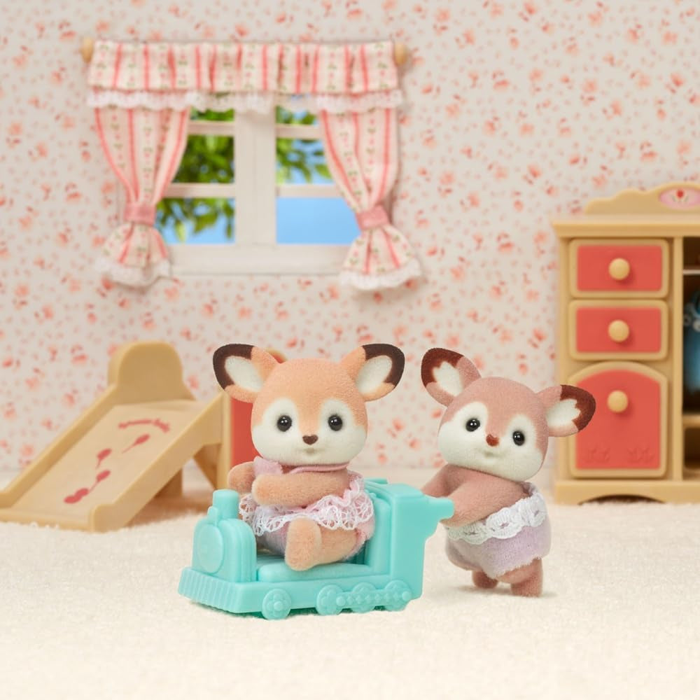 Sylvanian Families 5800 Gemelli Cervi, Set da Gioco con Animali, Figure di Animali della Foresta, Giocattolo per dai 3 anni in su