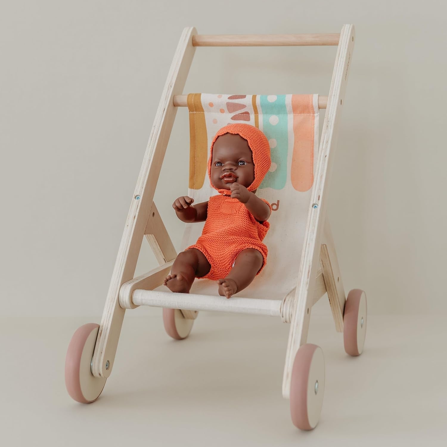 Miniland Baby Doll, bambino africano, 32 cm, anatomicamente corretto