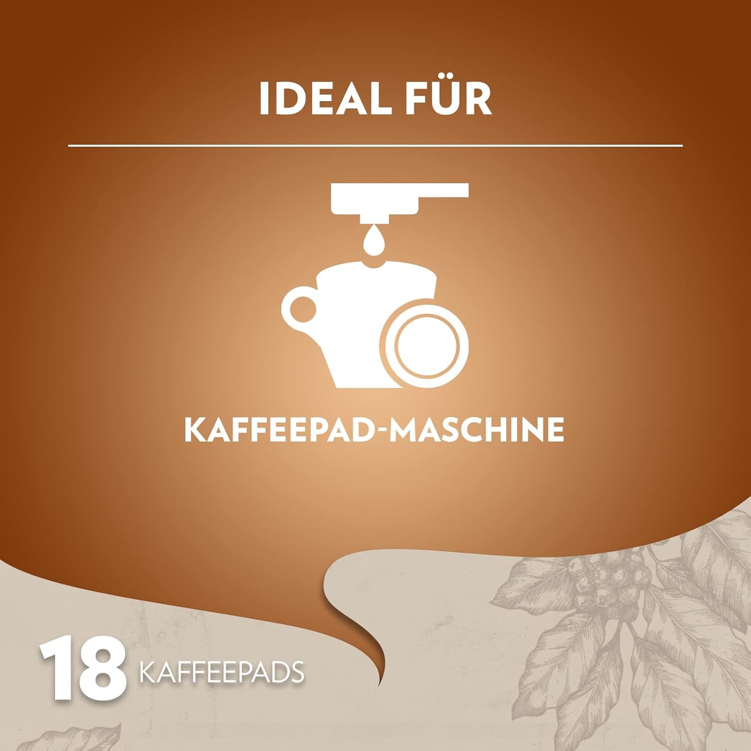 Lavazza Crema E Aroma, gusto cremoso e aromatico, Röstung medio, 18 cialde