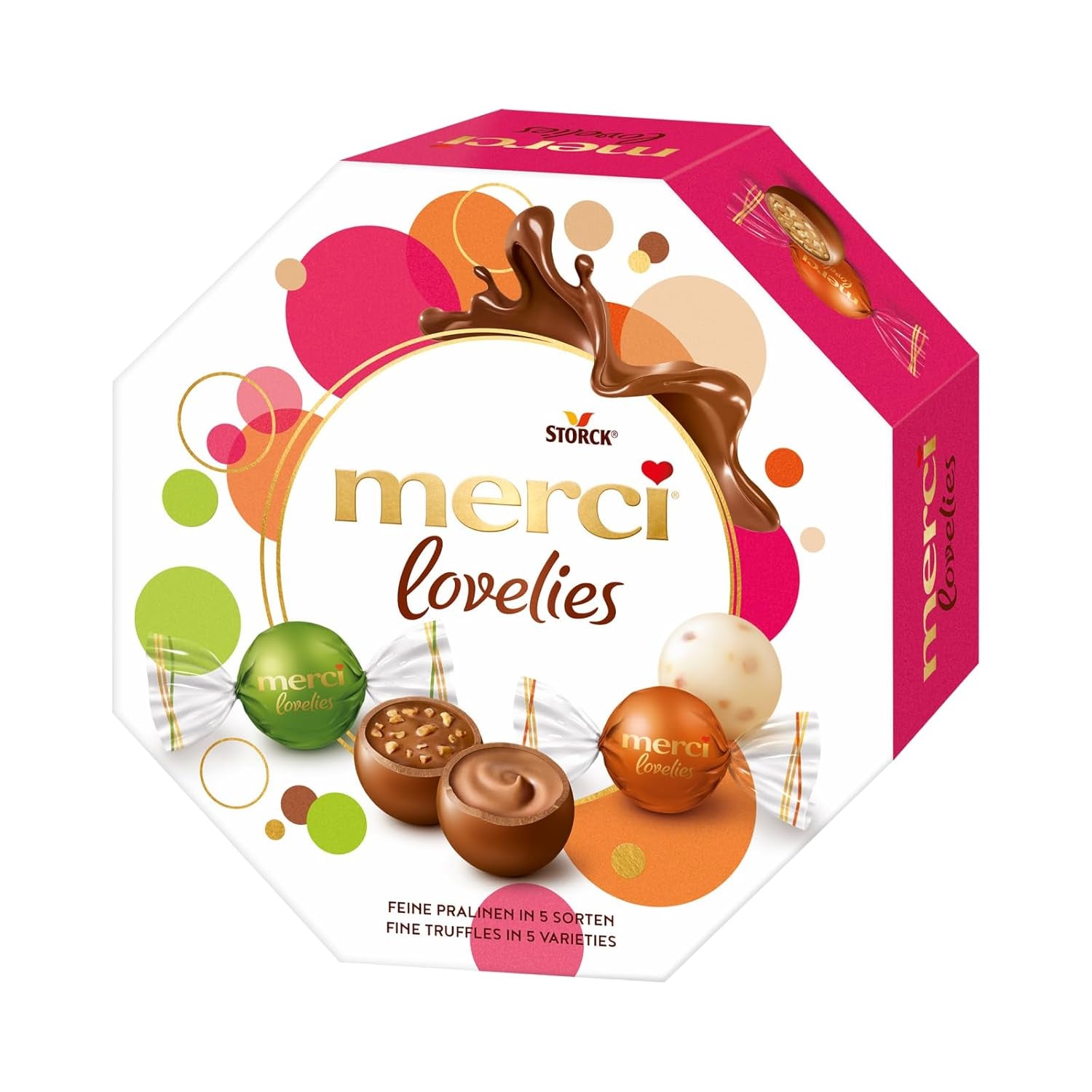 Merci Lovelies Creamy – 185 grammi – Mix di praline con specialità al cioccolato ripiene Naty Shop