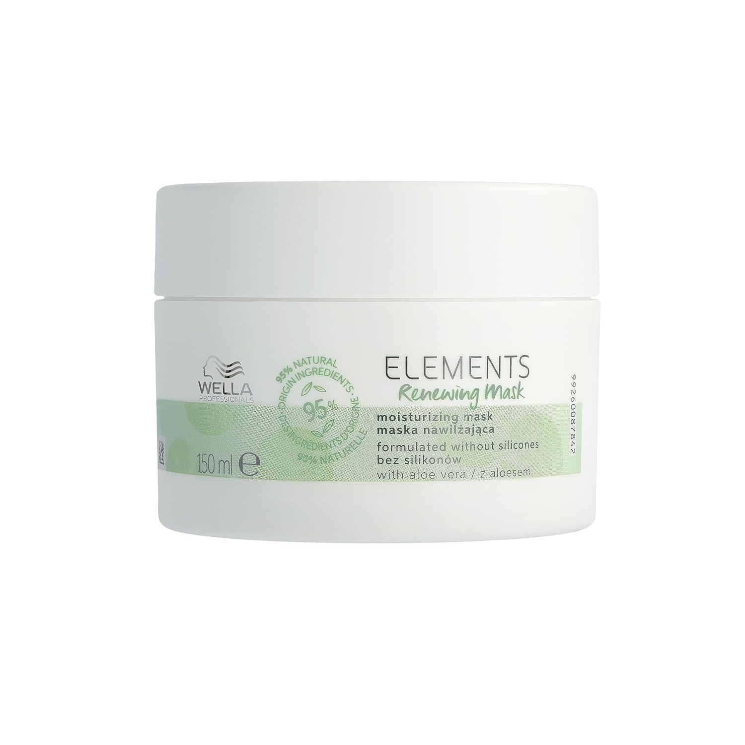 Wella Professionals Elements - cura naturale per capelli secchi e danneggiati e cuoio capelluto sensibile - balsamo senza risciacquo, maschera e spray con antiossidanti ed essenza d'oliva Maschera per capelli Naty Shop Maschera per capelli