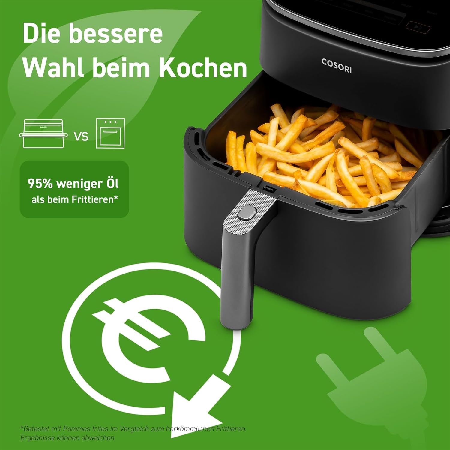 Cosori Friggitrice ad Aria Calda Turboblaze Airfryer, 9-in-1, 6 litri, silenziosa Elettrodomestici Naty Shop