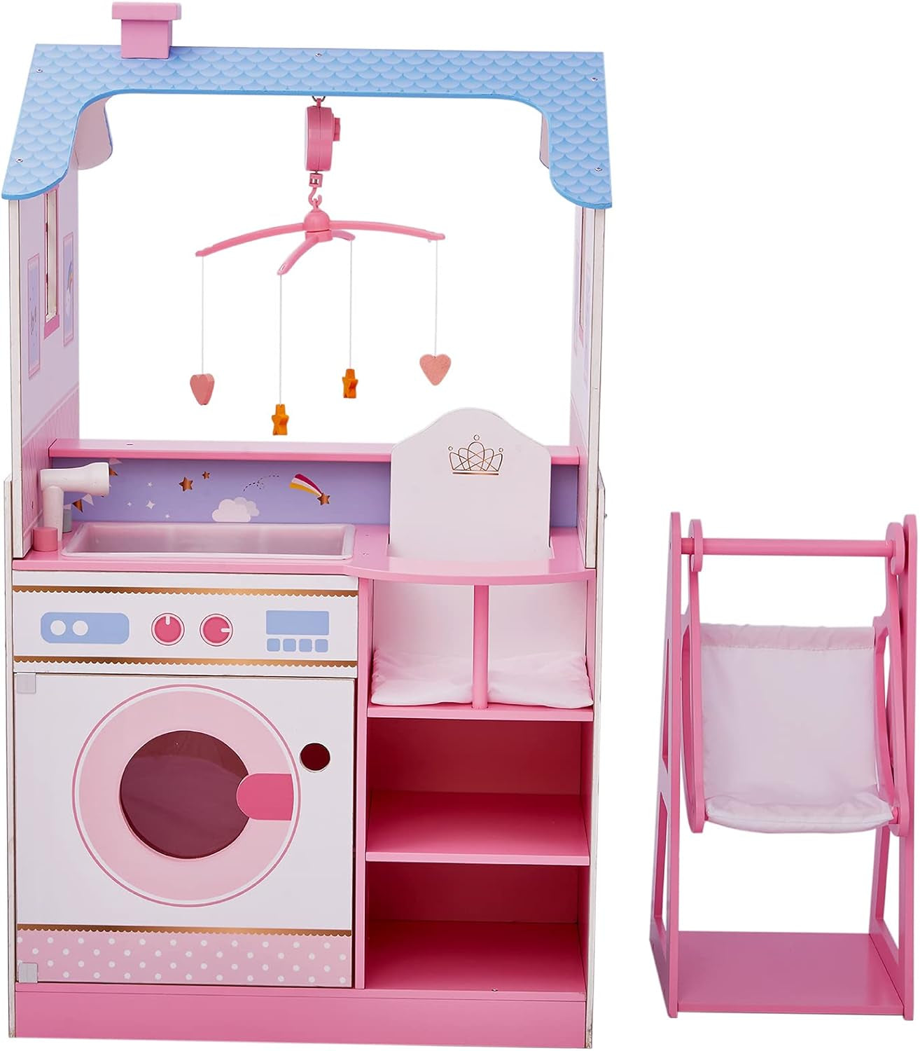Olivia's Little World Teamson Kids Bambole in legno, 45 cm, doppia faccia, per bambini TD-11460W