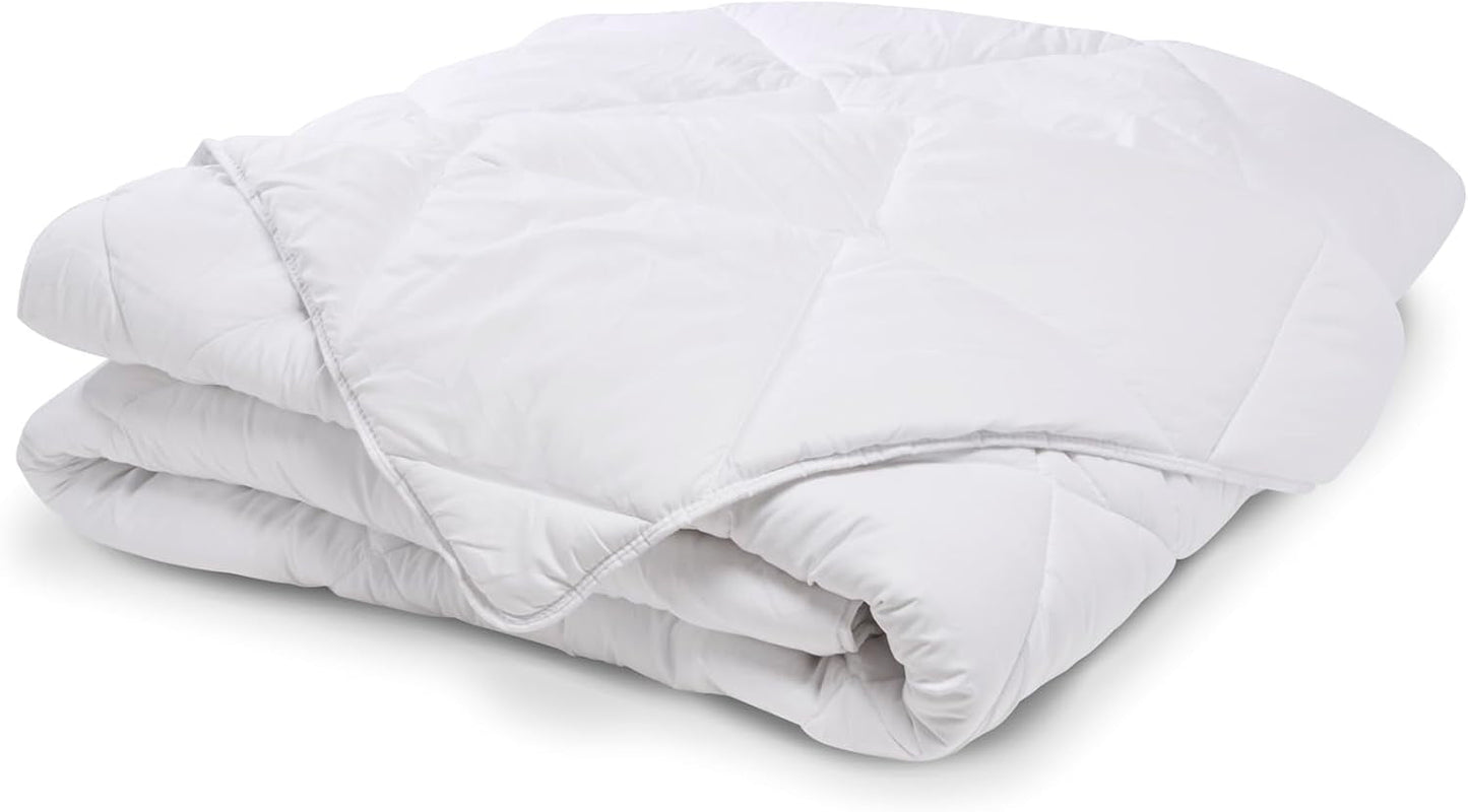 Calda trapunta per 1 persona, Hygiafill lavabile a 95°, testata professionalmente, bianco, 140X200Cm, KBOB40 Trapunte e trapunte Naty Shop