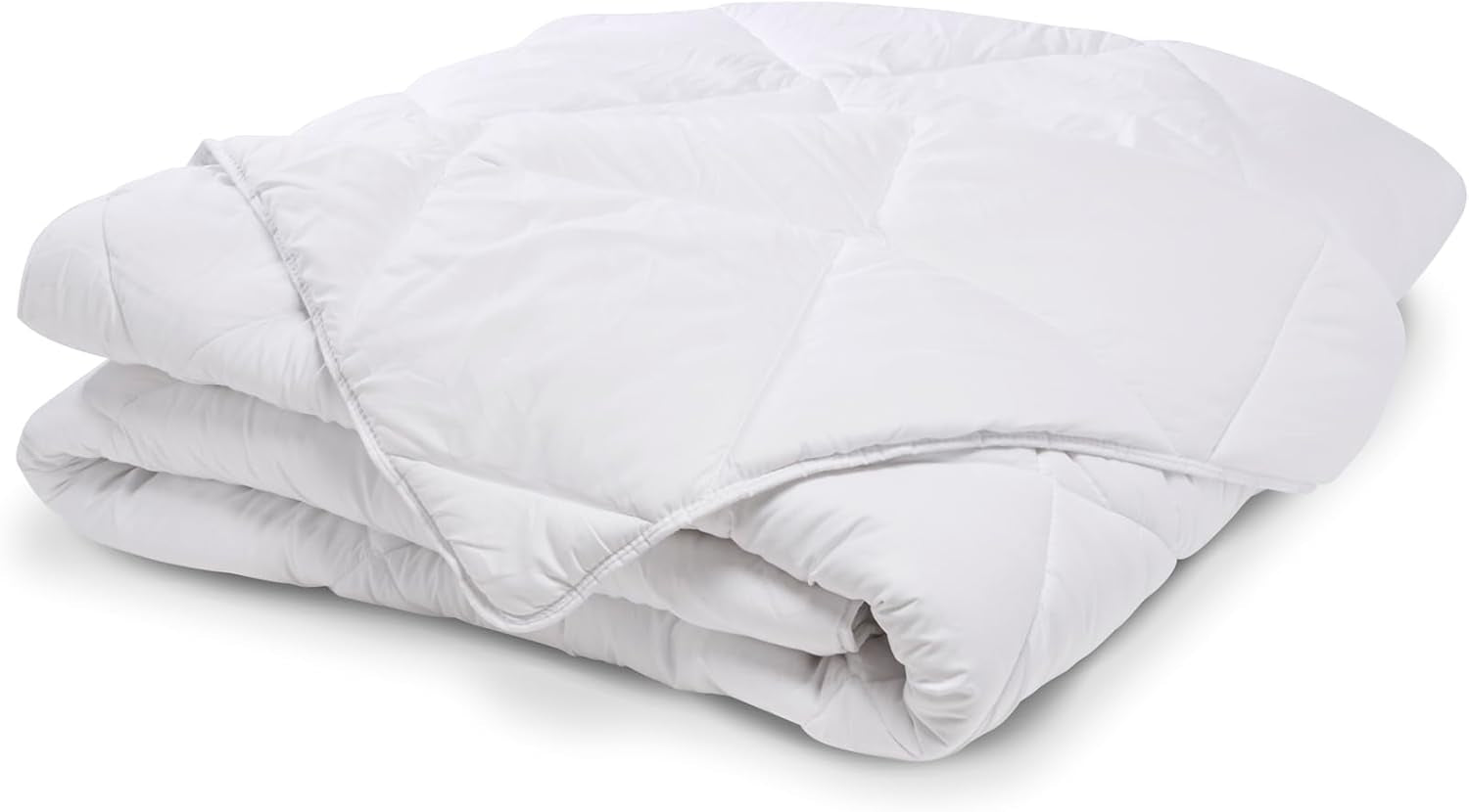 Calda trapunta per 1 persona, Hygiafill lavabile a 95°, testata professionalmente, bianco, 140X200Cm, KBOB40 Trapunte e trapunte Naty Shop